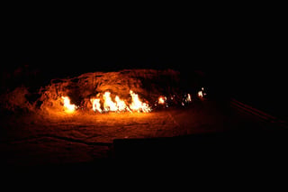 Burning ground at Yanardag, Azerbaijan