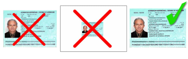 Ejemplo de validez del pasaporte