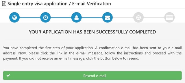 Envíe la solicitud y reciba el enlace de pago