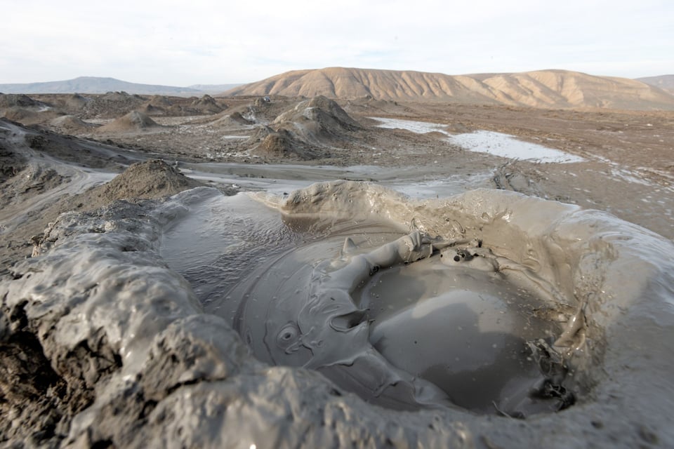 Mud Volcanoes In Gobustan National Park