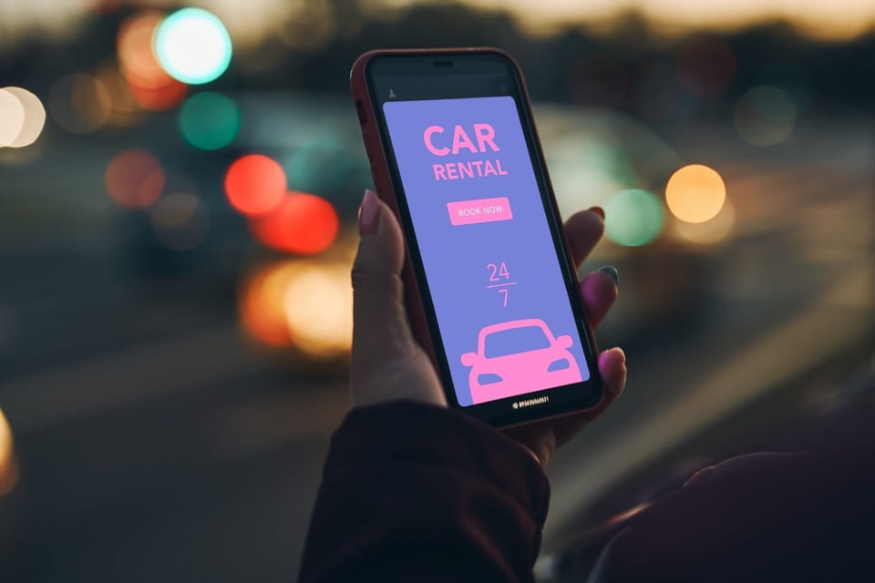 Louer une voiture en ligne via une application mobile