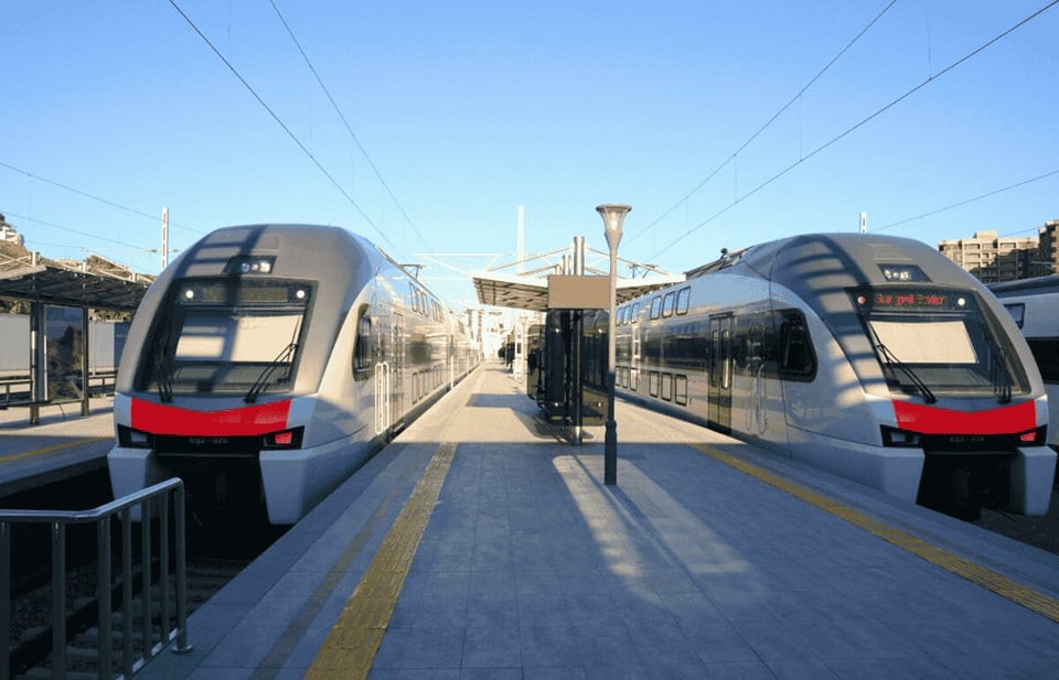 Trains en Azerbaïdjan